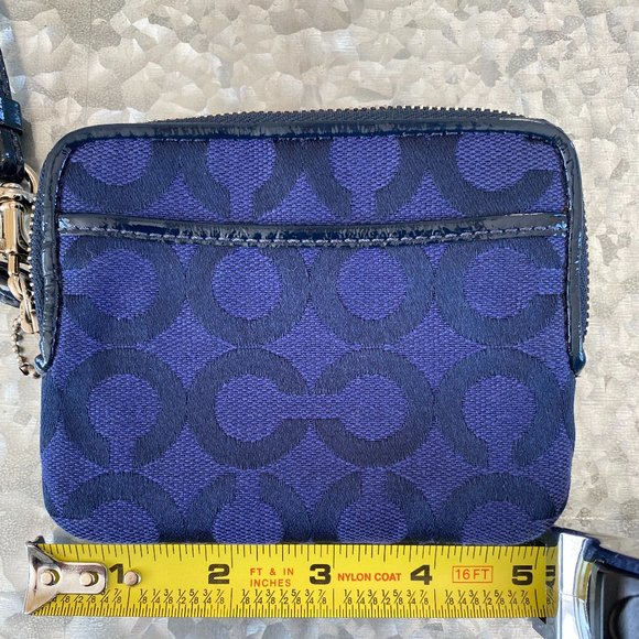 Blue Coach Wristlet - Picture 3 of 8